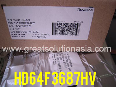 HD64F3687HV factory sealed RENESAS MCU flash HD64F3687HV