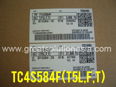 TC4S584F(T5L,F,T) factory sealed Toshiba SCHMITT TRIGGER TC4S584F(T5L,F,T)